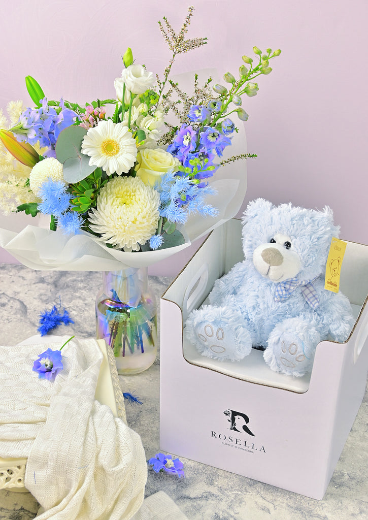 New Baby Flowers Delivery Canberra Gift Hamper Canberra