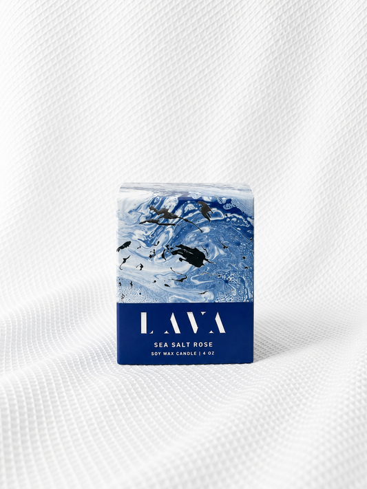 Lava Soy Wax Candle - Sea Salt Rose
