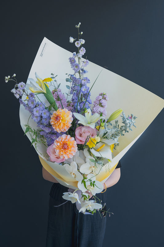 Orchids With Seasonal fresh flowers