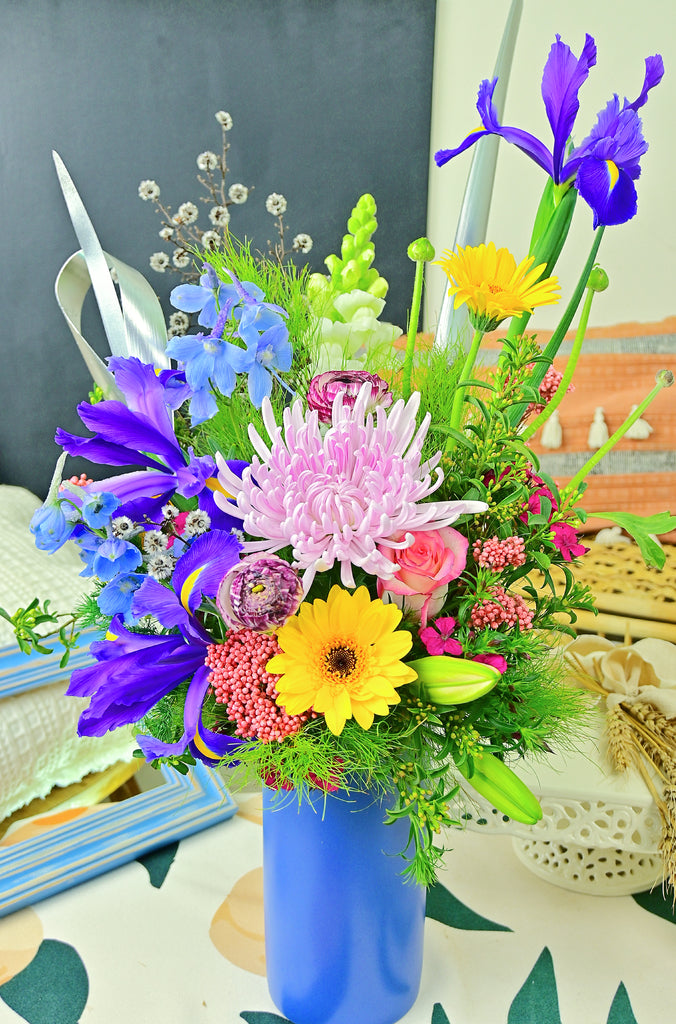 fresh flowers in vase