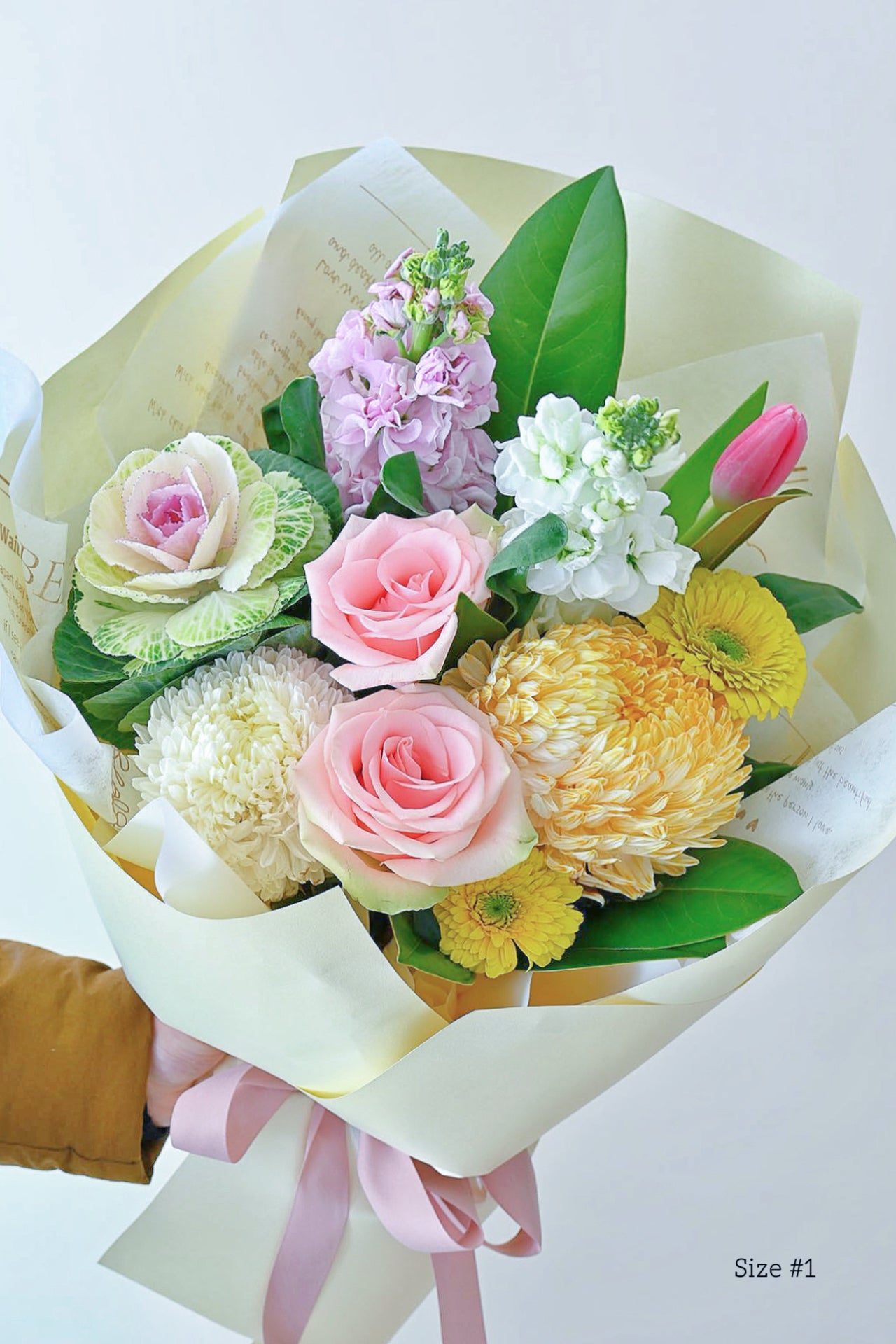 PASTEL COLOR ARRANGEMENT FRESH FLOWERS