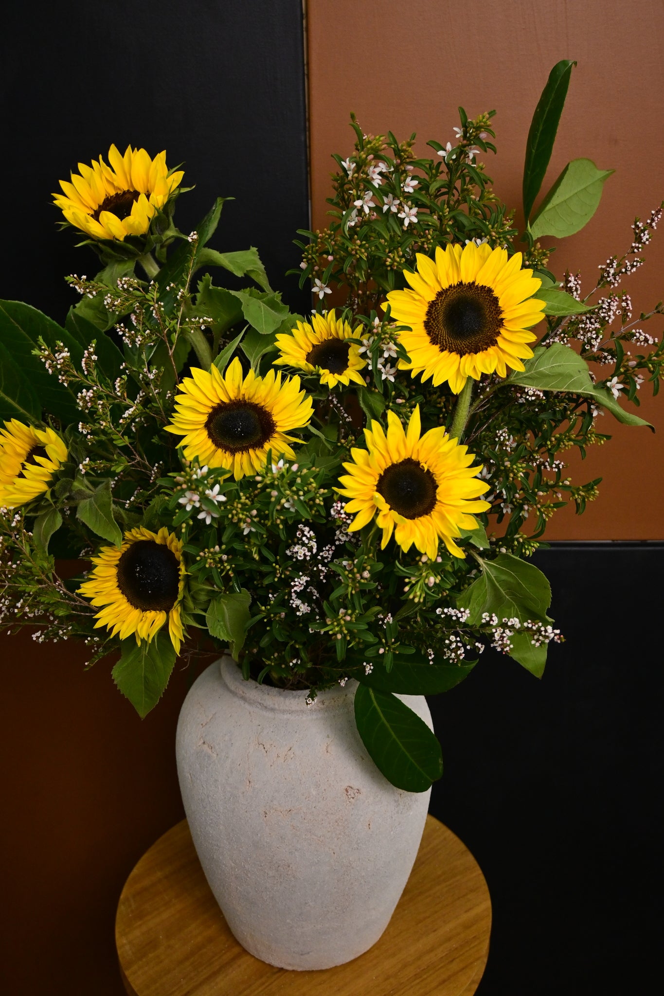 sunflowers in Vase by Rosella florist canberra